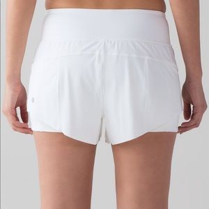 White lululemon shorts